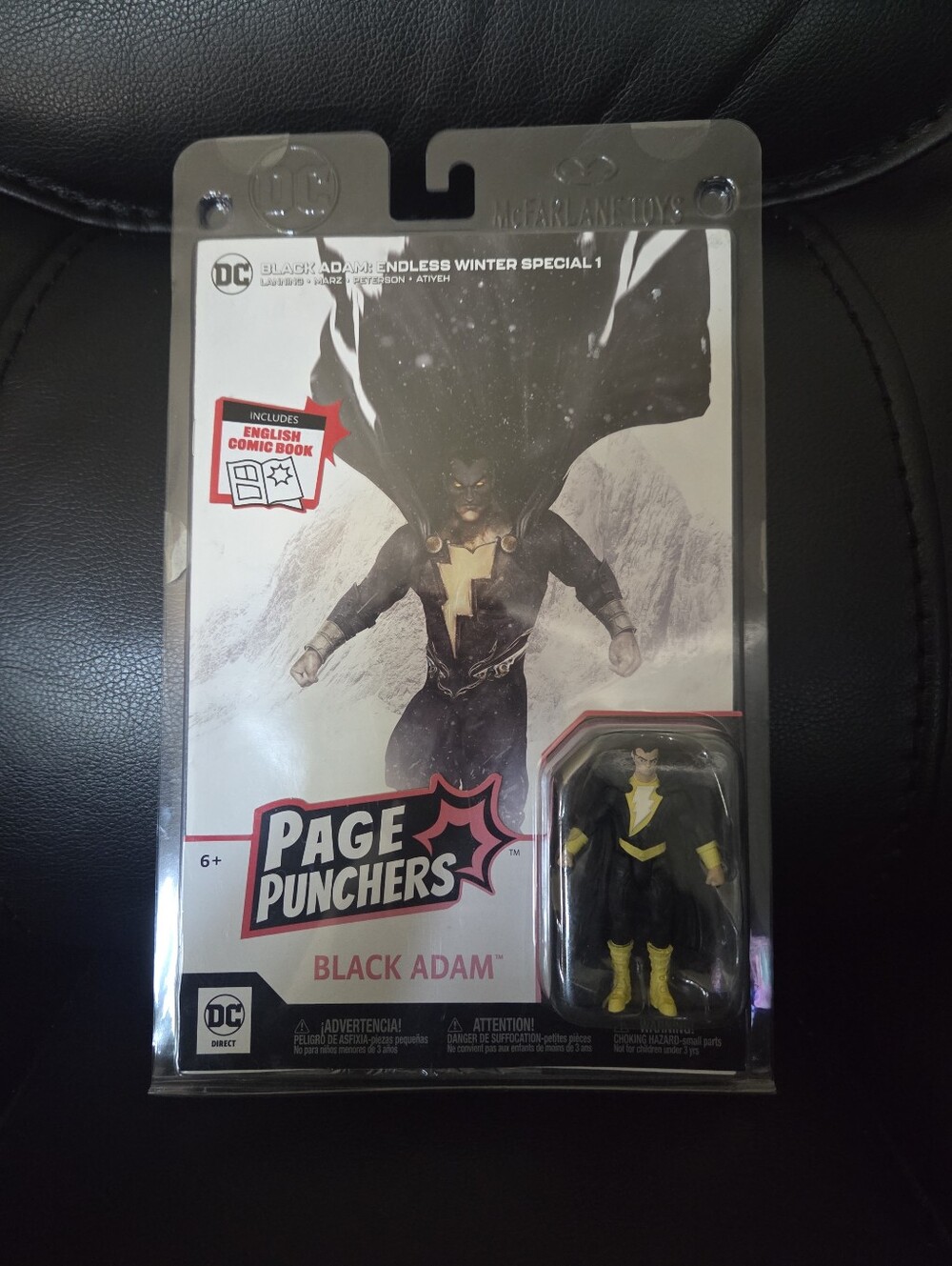 McFarlane Toys DC Direct "Page Punchers" 3-inch Black Adam action figure w/Comic